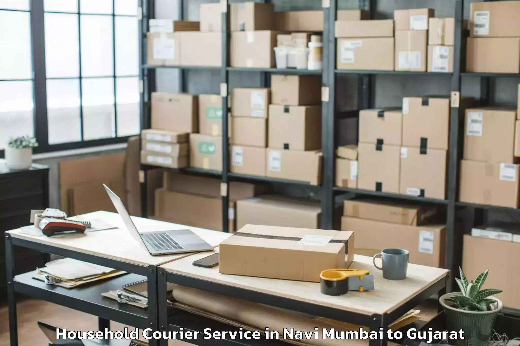 Professional Navi Mumbai to Indrashil University Rajpur Household Courier